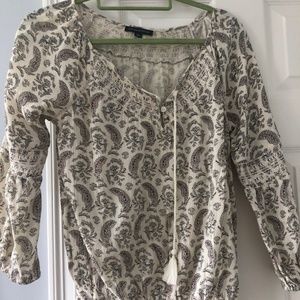 Paisley Tasseled Shirt